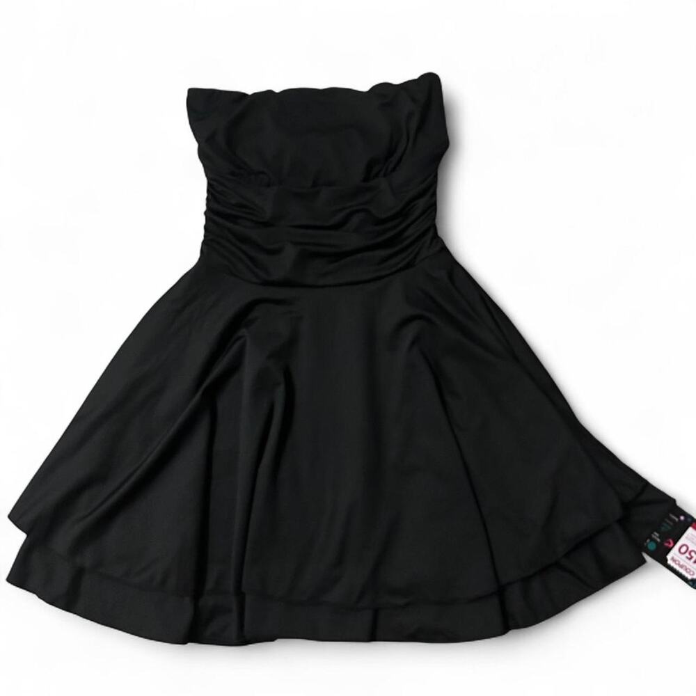 New with tags black strapless Small Dress mini stretchy‎ material